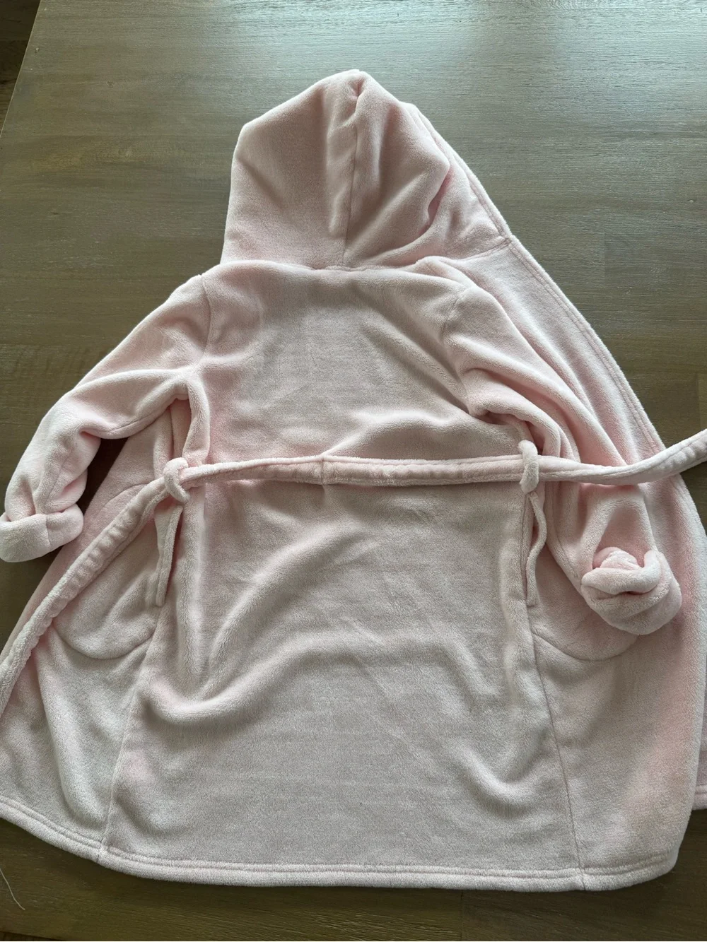 Gap Cozy Pink Hooded Kids' Plush Robe with Bear Ears